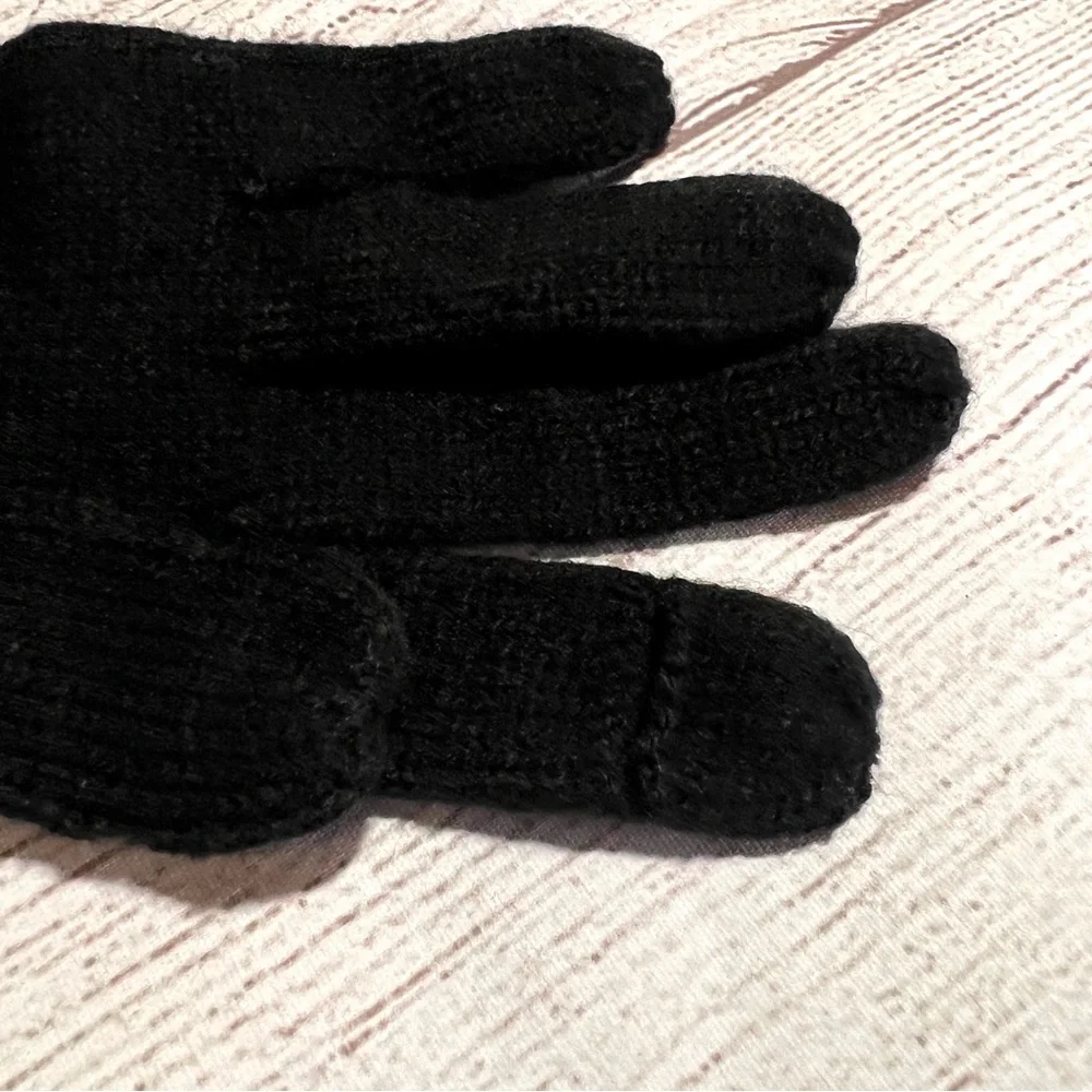 Calvin Klein Black Knit Texting Gloves